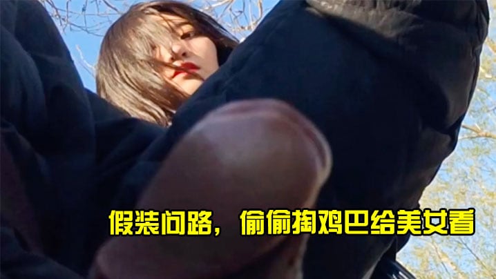 假装问路偷偷掏鸡巴给美女看.